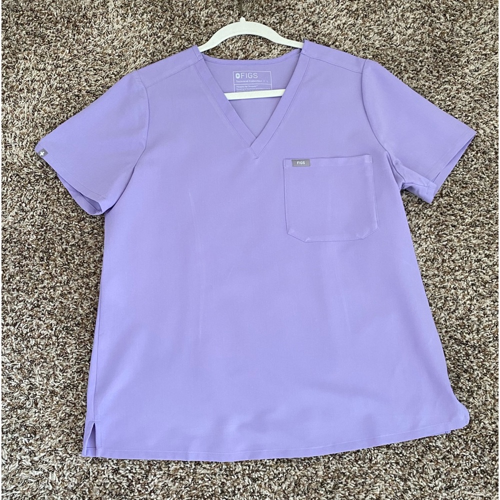 Lavender Dew Figw Catarina Scrub Top